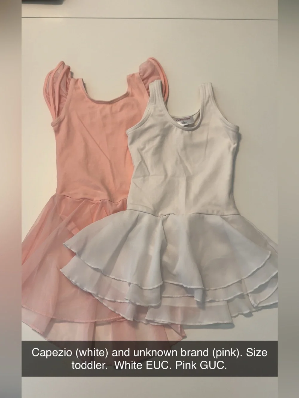 Capezio White and Pink Girls' Ballet Tutu Set